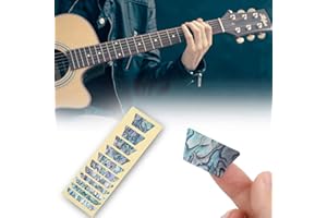 DIYDEG Exquisite Inlay Stickers Decals, 0.04mm Ultra Thin Fretboard Markers, Eye-catching Guitar Learning for Guitar Decorating Beginners Electric Guitar