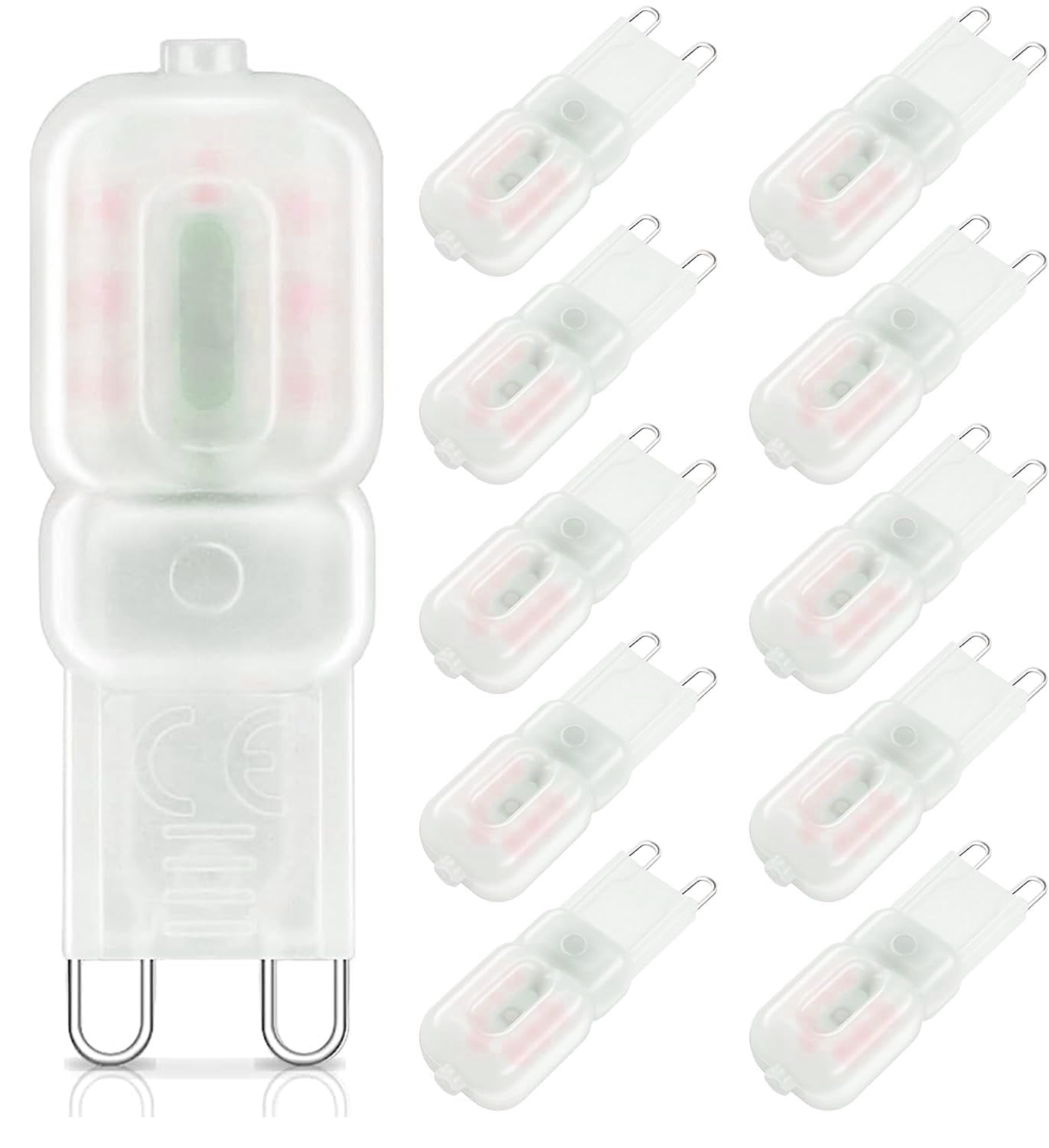 Photo 1 of OTTOSEA G9 LED Light Bulbs Dimmable 3W (25W Halogen lamp Replacement,Warm White 3000K, 120V AC, 360 Degree Beam Angle,Pack of 10