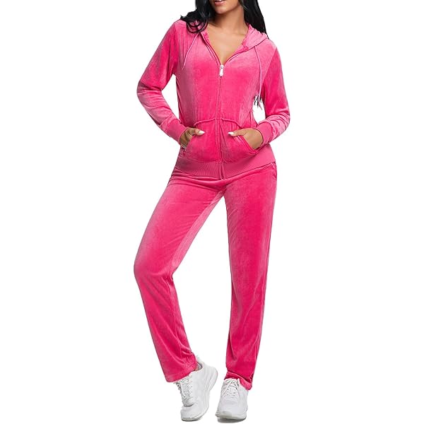 Amazon.com: Yasumond Womens Velour Tracksuit Set Soft Sports