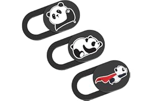 HKDGYHON Laptop Camera Cover, Ultra Thin 0.02 Inch Webcam Cover, Camera Blocker Macbook Accessories for Macbook Pro/Air iMac iPad iPhone Tablet PC Computer Cute Panda Lovers Gifts Protect Privacy Security