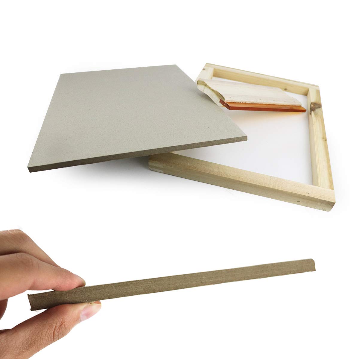 Shirt Board for Screen Printing,T-Shirt Board Screen Printing Pallet for Painting/Heat Press/Platen Screen Print Carboard Pad(Gray)