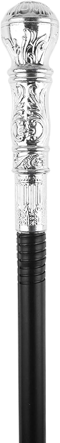 Skeleteen Silver Costume Walking Cane &ndash; Elegant Prop Stick Dress Pimp Canes Costume Accessories for Adults and Kids