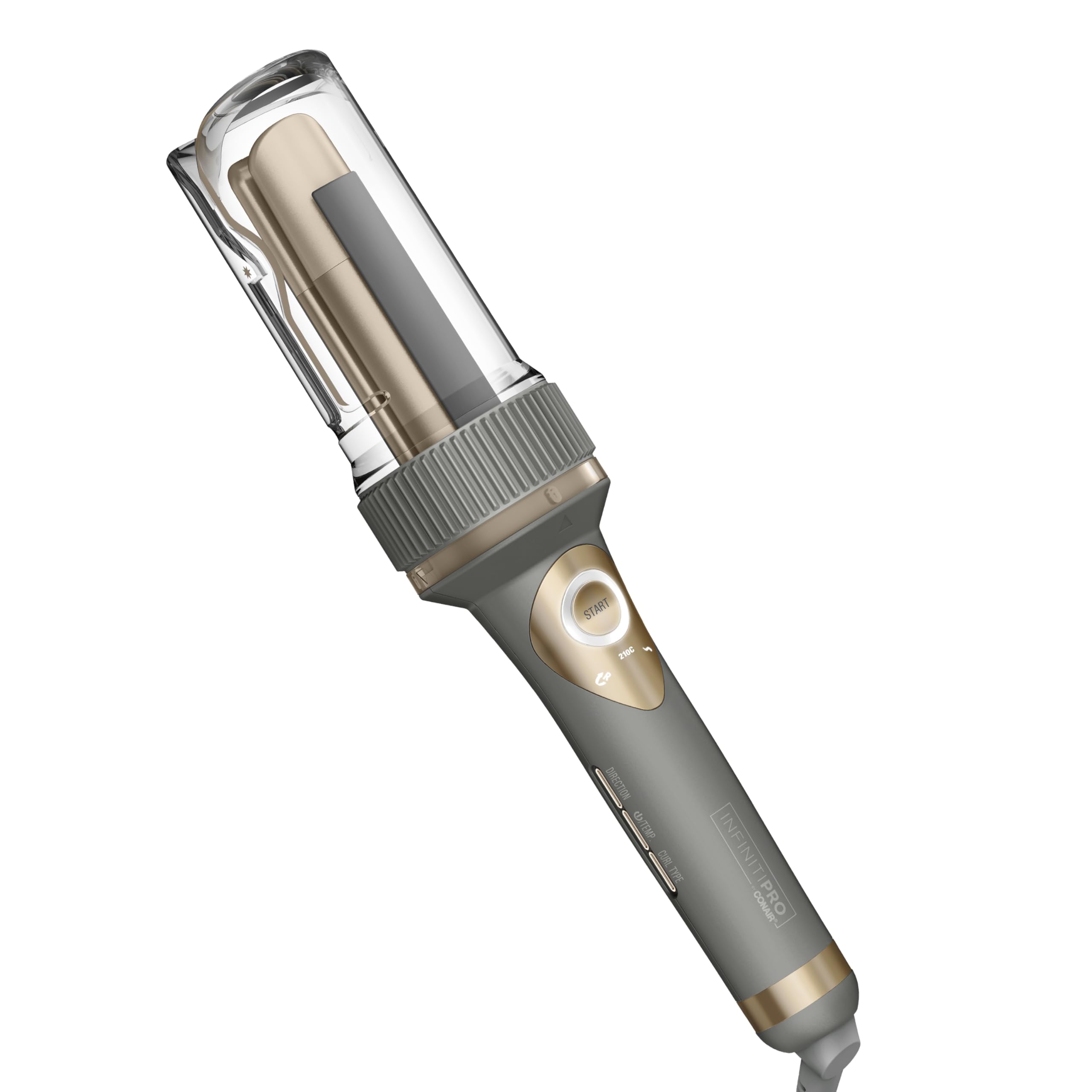 INFINITIPRO BY CONAIR Curl Secret Automatic Curling Iron – 1 1/4-inch Barrel – Hair Curler for All Hair Types and Medium to Long Hair Lengths – Dual Voltage for Worldwide Travel