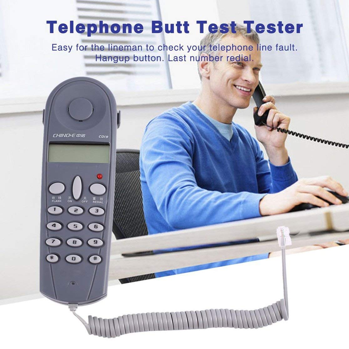 Telephone Phone Butt Test Tester Lineman Tool Network Cable Set Network