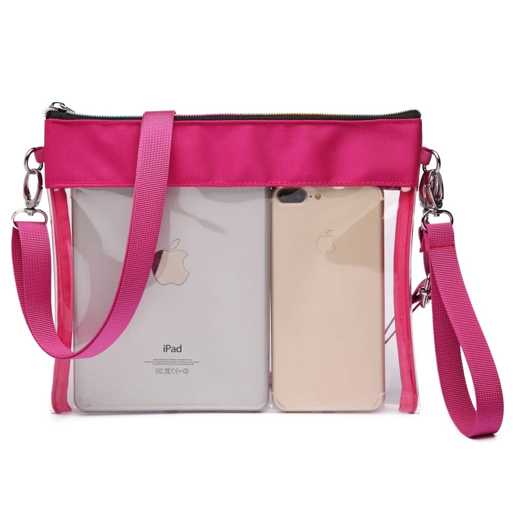 colorful clear purse