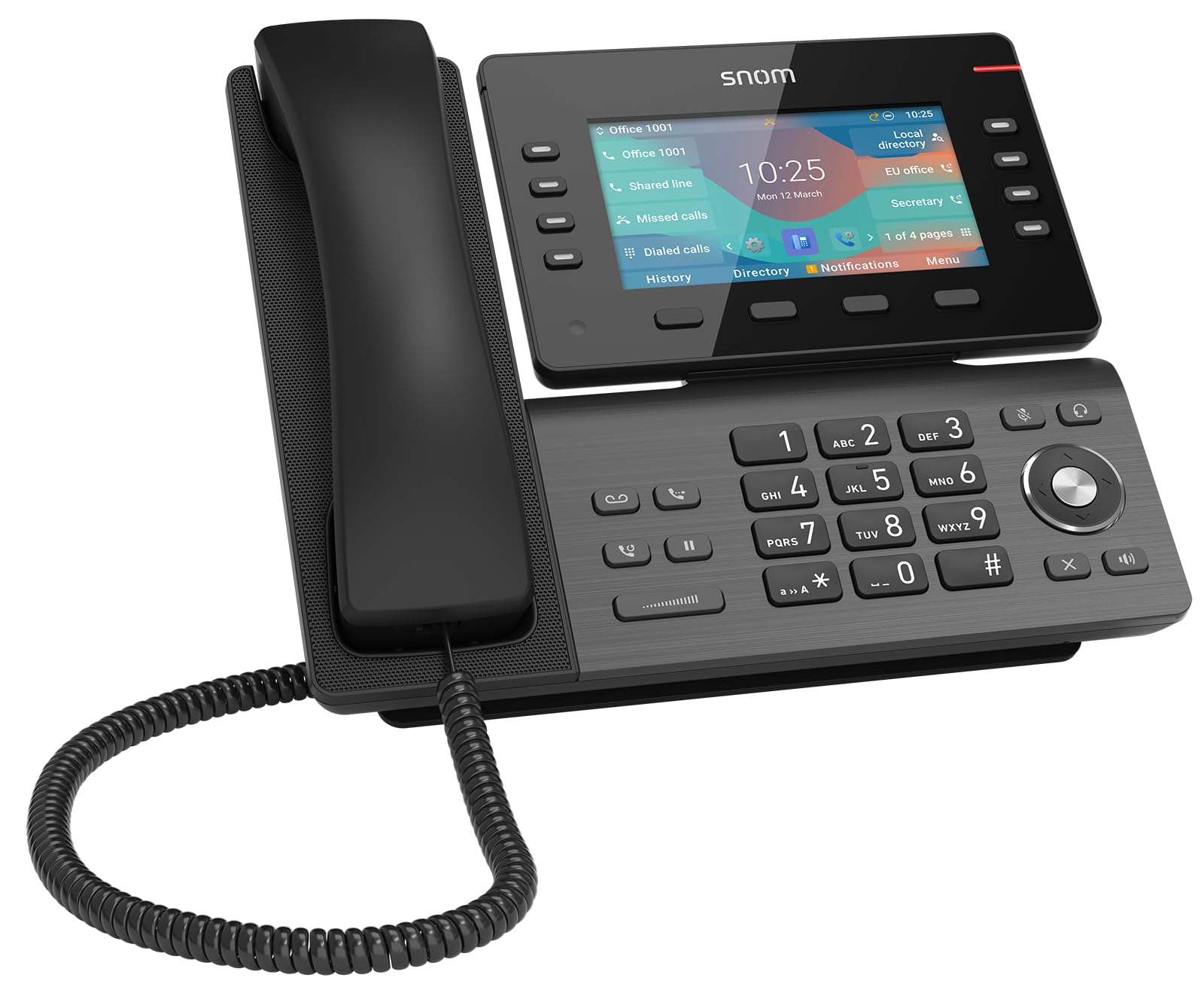 Snom D862 téléphone fixe Noir LCD