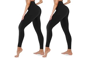 we fleece High Waisted Leggings for Women-Womens Black Workout Leggings Running Tummy Control Compression Pants