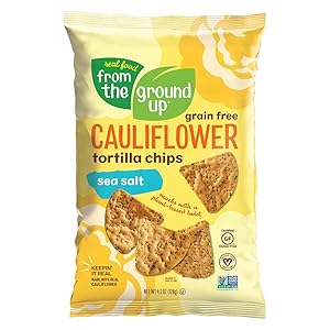 Real Food From The Ground Up Tortilla Chips (6 Pack) (Cauliflower) (Sea Salt)