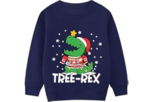 Tkria Christmas Sweatshirt for Boys Excavator Xmas Pullover Long Sleeve Shirt Kids Christmas Sweater Outfit Tops 2-10T