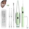 Upgraded All-in-One Ear Cleaning Tool Set with LED Light, Pick, Tweezers, Spiral Spring Spoon for Adults, Kids, and Pets (Pack of 7)