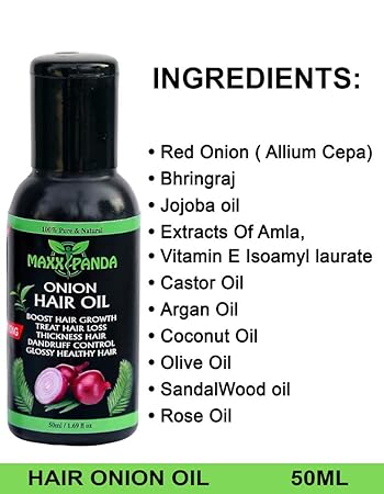 Buy Maxx Panda Strong Onion Hair Oil For Hair Growth Stop
