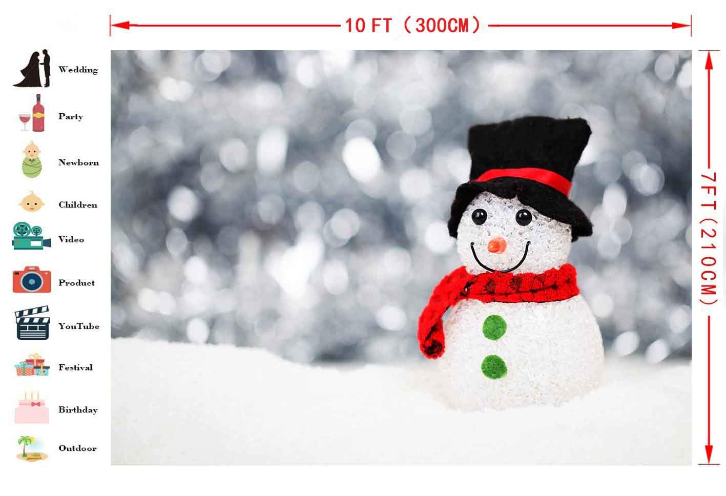 人気top ビデオ 写真ブース 壁紙 ポートレート パーティー テーマ 背景 ボケ 雪 写真 かわいい雪だるまの背景 10x7フィート Fhzon 小道具 B07gwbj9cp Lffh117 バックペーパー背景布 Www Eps Com Do