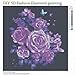 Wizland 5D DIY Diamond Painting Full Drill Round Resin Beads Pictures Purple Bouquet of Crystals Diamond Dotz Kits,Arts, Crafts & Sewing Cross Stitch for Home Decor