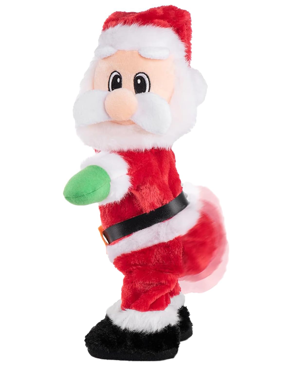 ITODA Twerking Santa Claus Singing Dancing Christmas Electric Santa Claus Toy Red Christmas Figurine Stuffed Plush Doll Music Toy Figure Toy for Kids