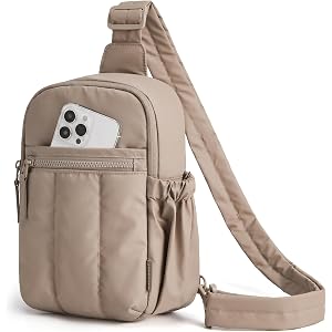 BAGSMART Small Crossbody Bags for Women, Puffer Sling Bag Fanny Packs | Quilted Hobo Handbag, Travel Purse for Daily Travel H