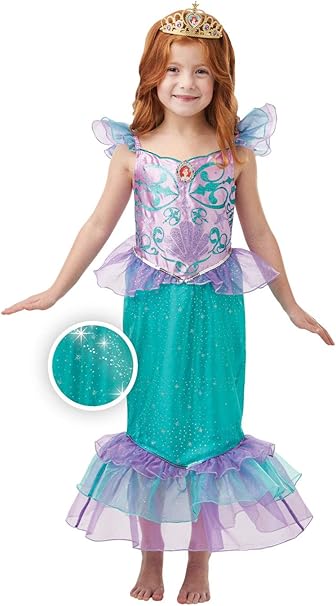 Ruc7o Rubie S Ariel Glitter Sparkle Deluxe Inf Costume Bambina Amazon It Abbigliamento