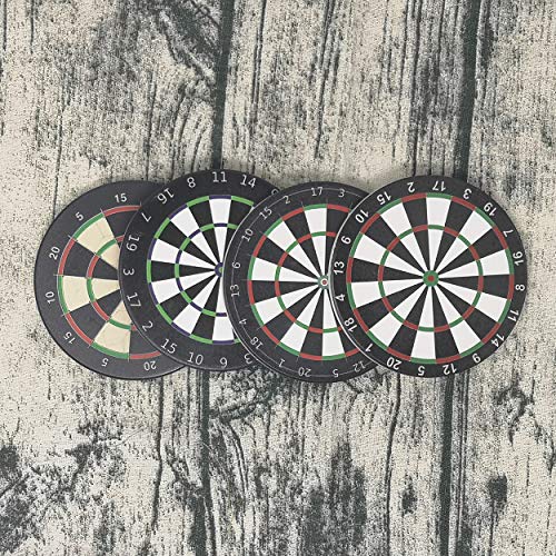 SUPCOW Dart Doard Design Ceramic Coasters, 4 Pack of Absorbent Stone For Drinks, Protect Furniture from Coffee or Tea Marks