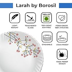 Borosil 35-Piece Opal Glass Dinnerware Set for 6