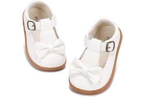 STQ KIDS Wide Little Girls Mary Jane Shoes T-Strap Toddler Girls Dress Shoe for Easter Halloween Christmas Wedding Party Church