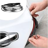 Blilo Car Door Edge Guards, 16Ft U Shape Door Edge Trim, Rubber Molding Auto Door Edge Seal Protector, Anti-Collision Vehicle Protection Accessories Universal for SUV, Truck, Van (Silver)