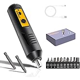 JULIXIN Cordless Screwdriver Rechargeable – Compact Battery Operated Electric Screw Driver with Magnetic Bits, Type-C Charging, 12 Bits & Storage Box – Small Power Screwdriver for DIY & Repairs