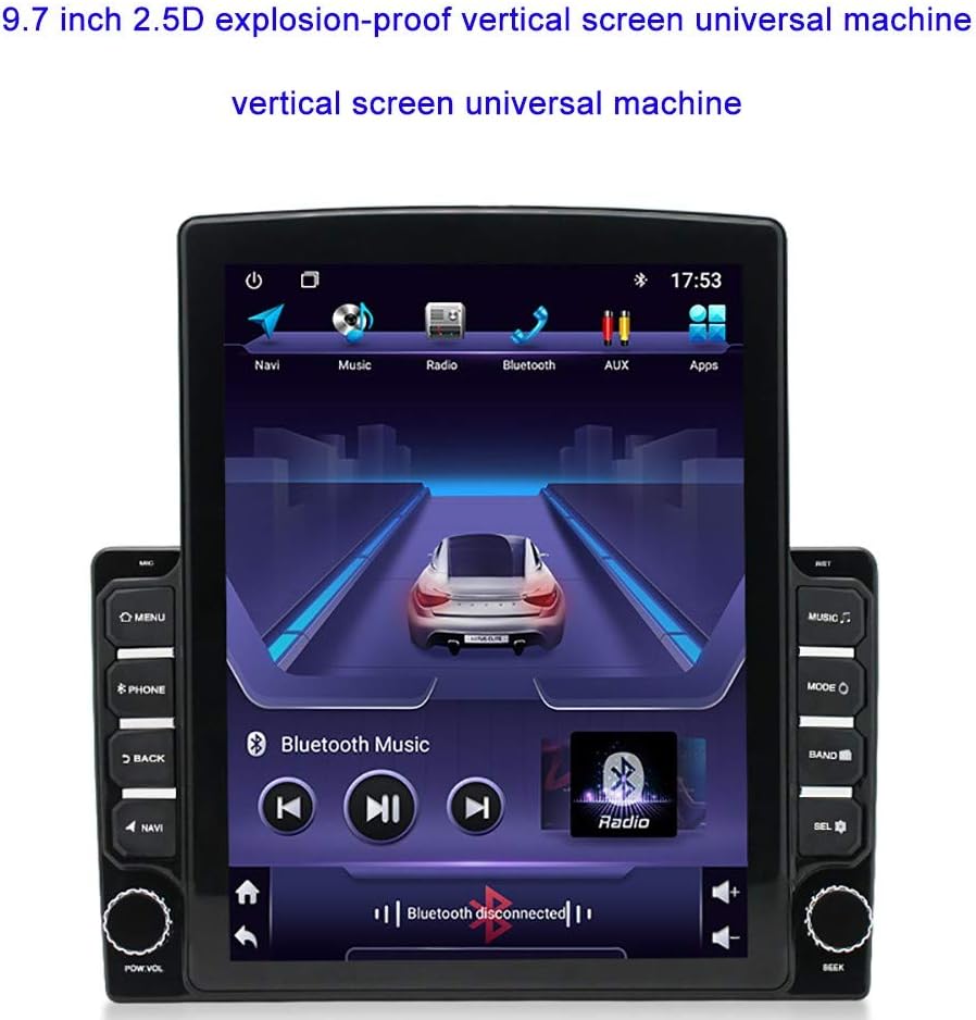 Car MP5 Android Universal Machine Navigation Navigator All-in-one mp5 car GPS / 9.7 inch 2.5D Vertical Screen GPS Navigation Audio Video Bluetooth USB SD SWC FM AM RDS