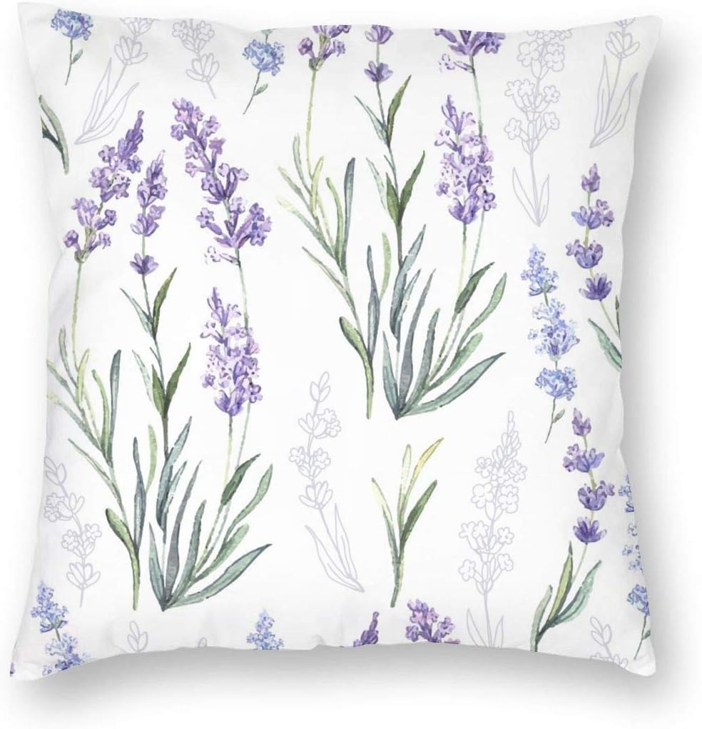 Beautiful Purple Lavender Pillowcase 20x20 inches Soft and