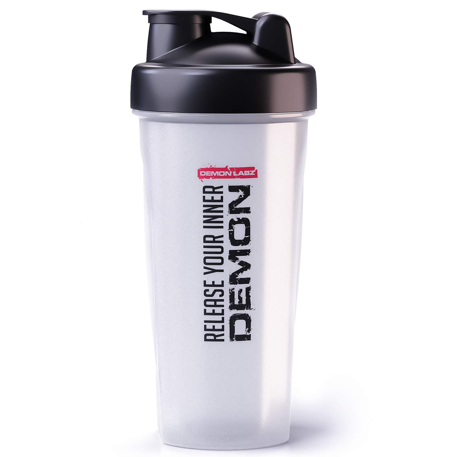 Demon Labz Protein Shaker Bottle 700ml, Leak Proof & BPA Free - Perfect for Protein Shakes and Supplement Drinks - Release your Inner Demon