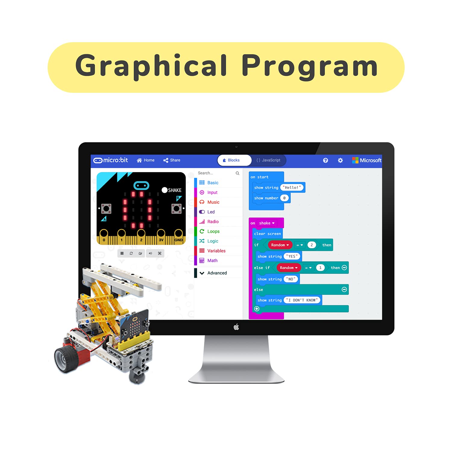 ELECFREAKS microbit 32 in 1 Wonder Sensor Kit, Makecode Programmable Learning Kit with Building Bricks/Sensors/Wukong Expansion Board(Without Micro:bit)
