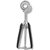 OXO Good Grips Small Stainless Steel Cookie Scoop - 1 Tbsp | Size 70 Scoop, Makes 2 in Cookies, Self-Cleaning Wiper, Ideal fo
