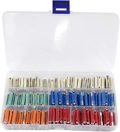 Amazon ヨーロッパ車用ヒューズ オートヒューズ 古い自動車用 魚雷型 5a 25a 多色 約0個 ヒューズ 車 バイク