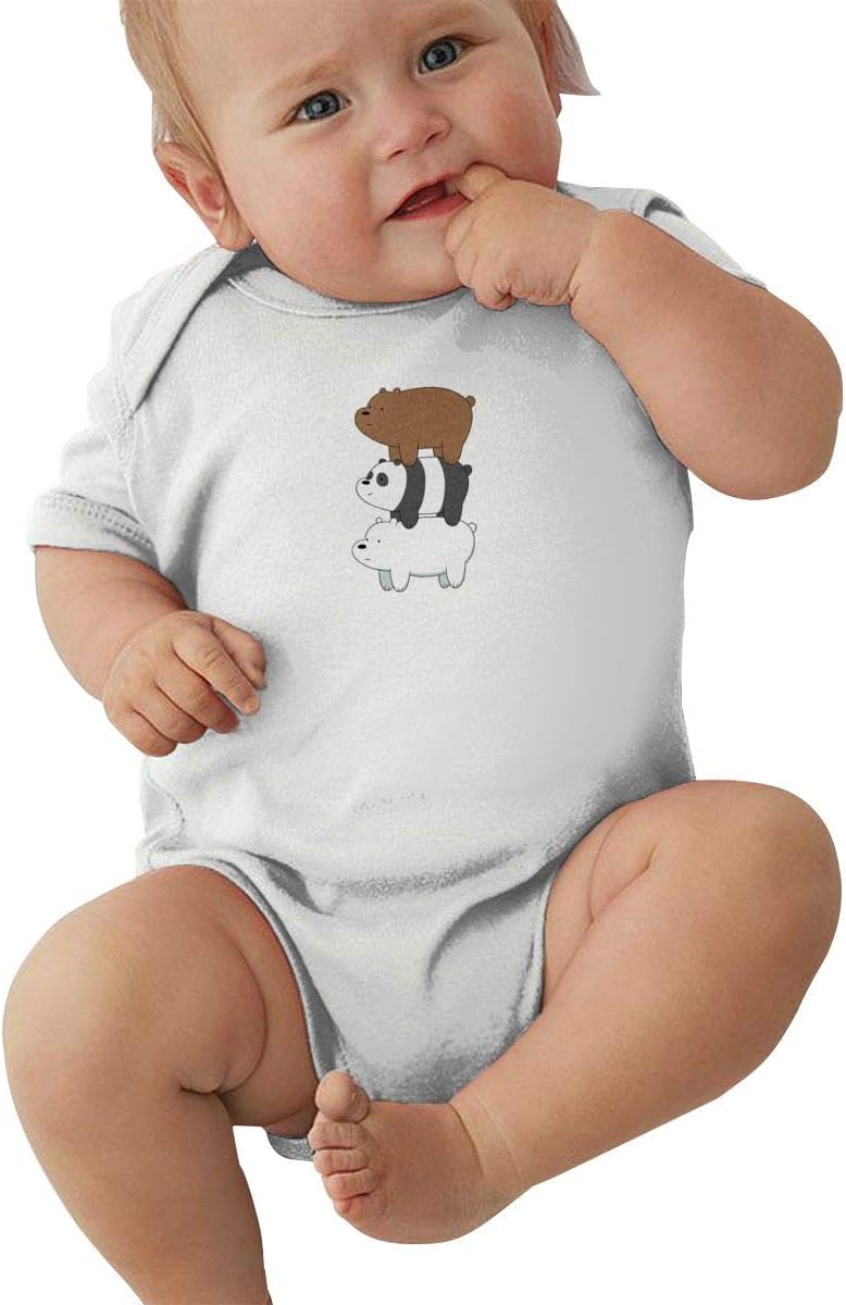 EVE JOHN We Bare Bears Friendship Toddler Romper Breathable Black