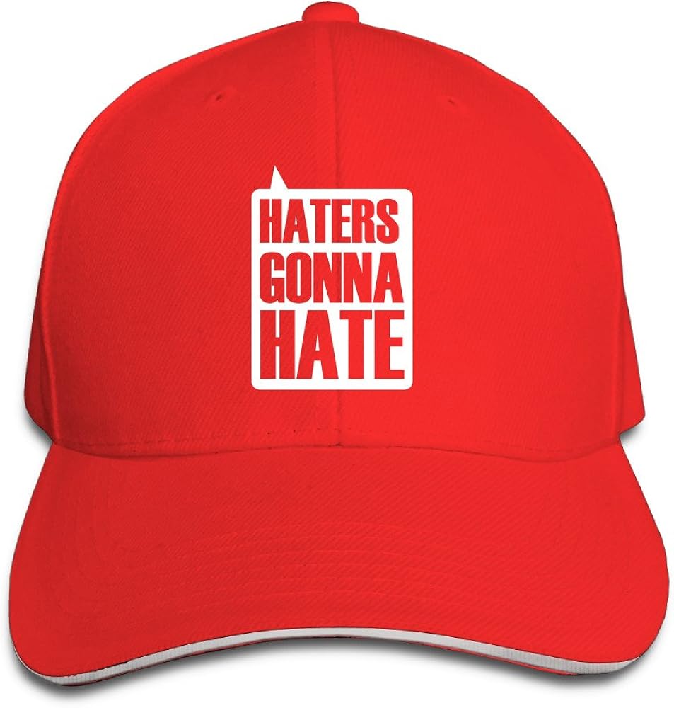 Haters Gonna Hate Special Design Sports Caps Sandwich