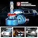 DWVO H11 H8 LED Headlight Bulbs, 6500K 16000Lm Super Bright Hi/Lo Beam Headlight Conversion Kit