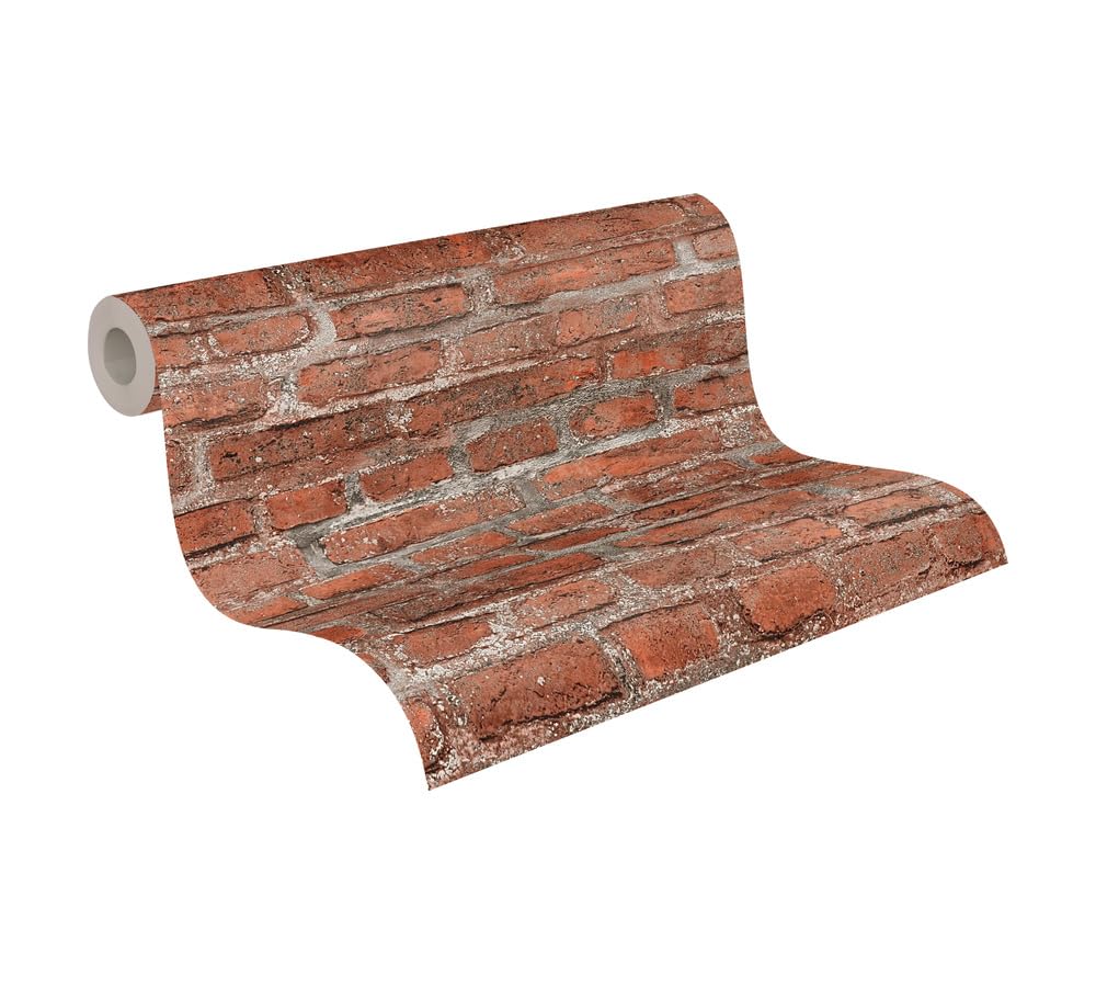 A.S. Creation Bude Brick Effect Wallpaper 36139-2 Red/Grey/Black