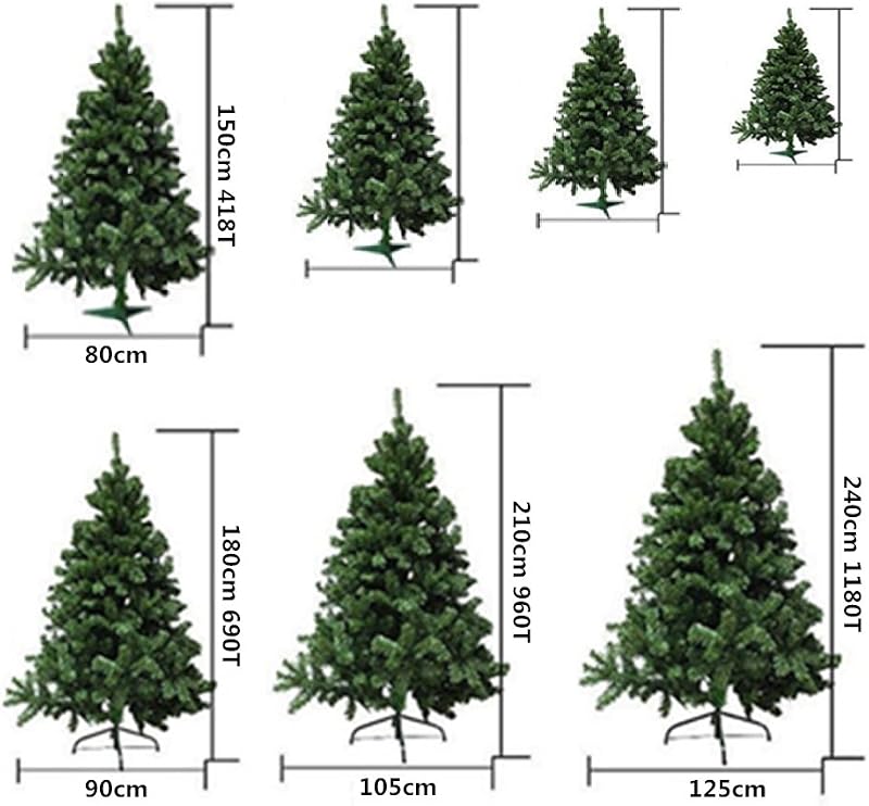 Solagua Árbol de Navidad Artificial Extra Relleno Abeto de Doble Hojas Combinadas 150-240cm Arboles C/Soporte Metálico (Nevado, 210cm 960Tips)