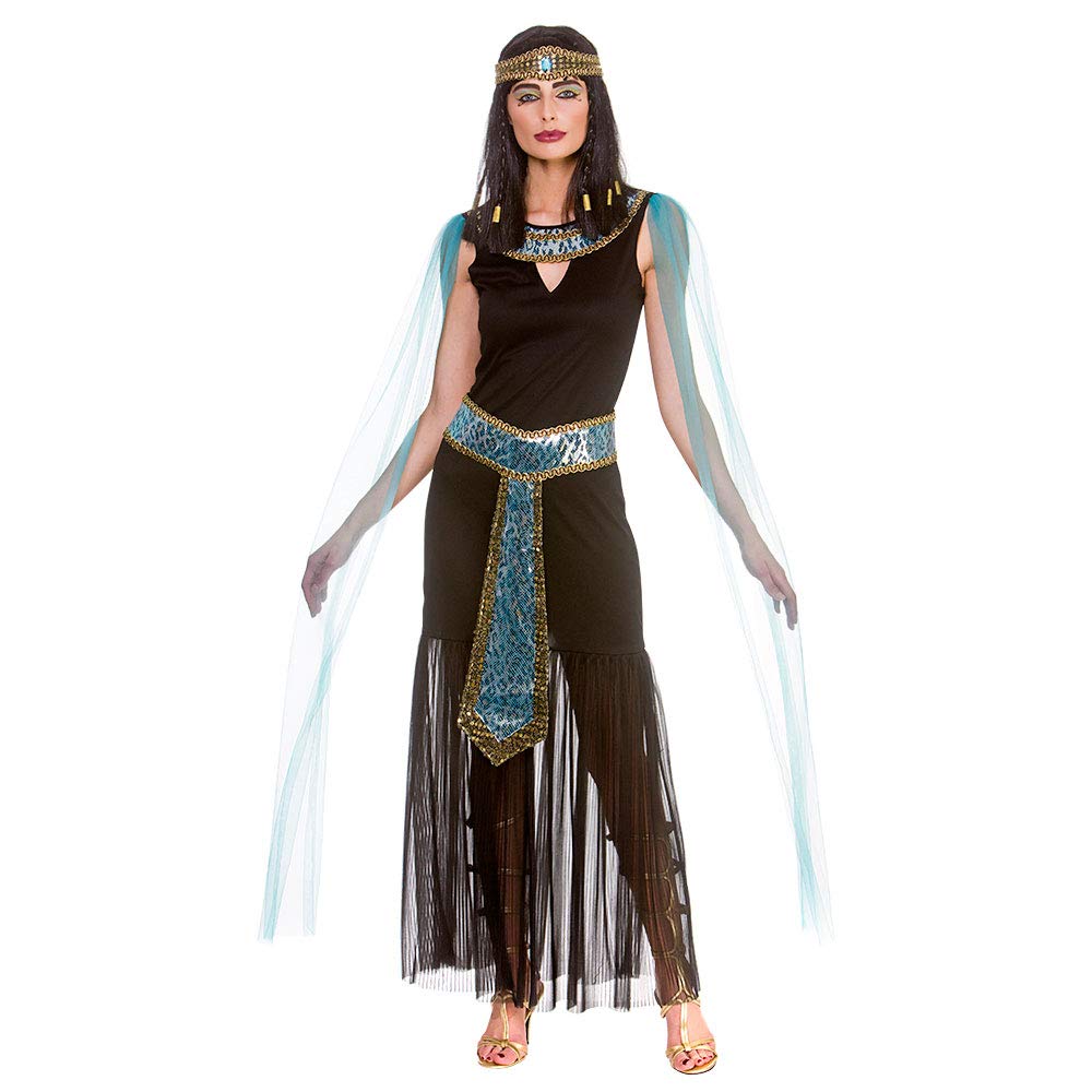 Wicked Costumes Womens Cleopatra Fancy Dress Costume – Egyptian Queen Goddess Ancient Party Outfit - Medium (UK 14-16)