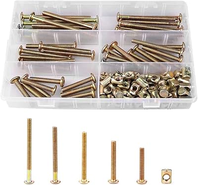 TAIANJI M6 Furniture Bolt Nut Set 40 50 60 70 80mm Hex Socket Grib Screws
