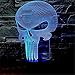 Skull 3D Illusion Lamp for Halloween Decor, Elstey 7 Color Changing Touch Table Desk LED Night Light Great Kids Gifts Home Decoration