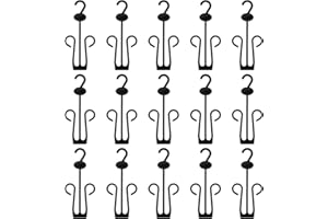 LIOOBO Pack of 15 Shoe Display Hook Shoes Drying Rack Plastic Shoes Hanger for Shop Home Supermarket Mall Black