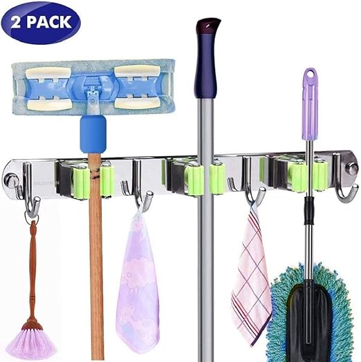 Organizador para colgador de escoba, soporte para escoba para trapeador
