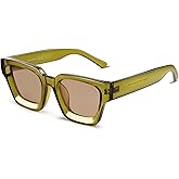 VANLINKER Thick Square Sunglasses for Men Women Retro Chunky Rectangle Shades UV400 Protection VL9731