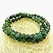 Qitian 6mm Agate Stone Handmade Bracelet 3 Wrap Stretch Bracelets