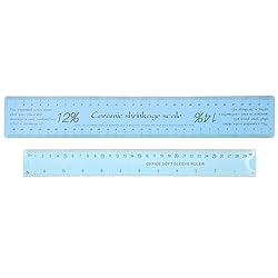 2 Pcs Ceramic Shrinkage Scale Ruler, Clay Sculpture