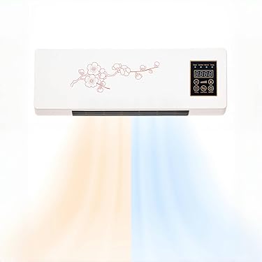 Ventilateur Mural/bureau Breezamax - Silencieux, Batterie 3000mAh, 3 Vitesses, Télécommande, Blanc