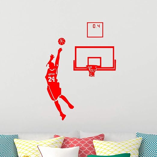 Apliques Adhesivo de pared para dormitorio Juego de baloncesto ...