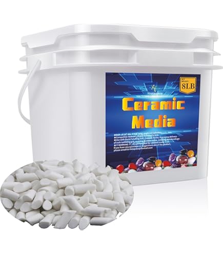 Tonmp 2 lbs Plastic pellets Rock Tumbling Media Plastic Filler