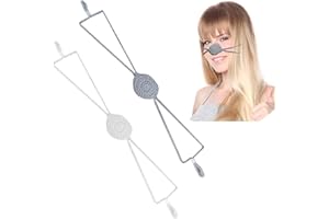 G GENLEAS 2 Pcs Nose Warmer Winter Crochet Cozy Nose Warmer, Soft Nose Cover for Outdoor, Adjust Nose Warmer for Women Men