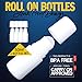 MagicHappens Empty Refillable Roll On Bottles – Recyclable 50ml Leak-Proof DIY Deodorant Containers Plastic Roller Ball, 4pc Set