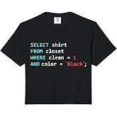 Programmer SQL Query Geek Database Coding Comfort Colors Crop Top